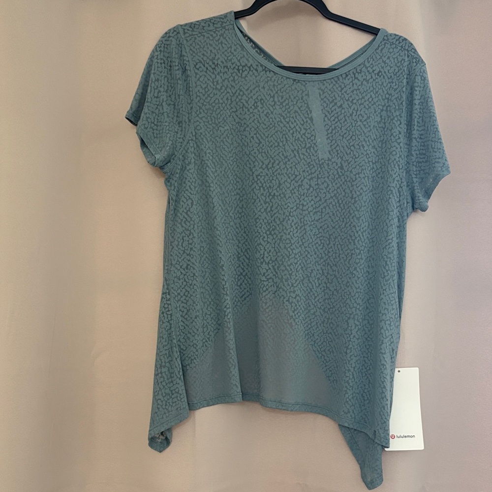 lululemon athletica Teal Short Sleeve Top